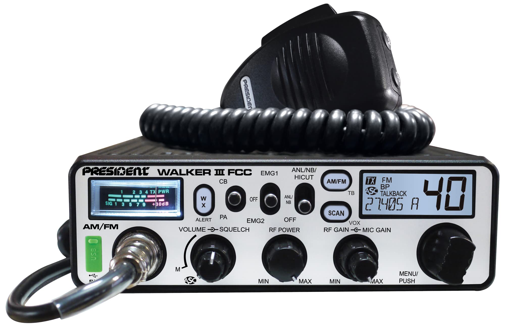 Walker III President FCC AM/FM CB Radio