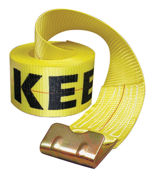 Keeper 30 ft. L x 4 in. W Yellow Winch Strap 5000 lb. 1 pk