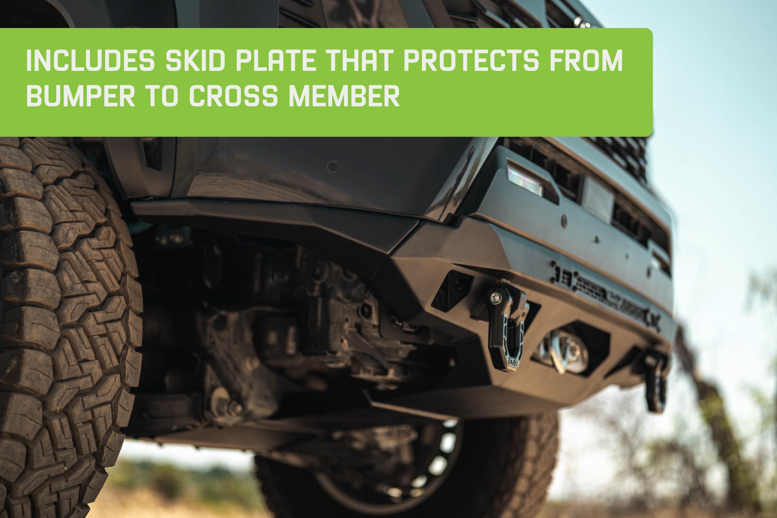 Offroad DV8 Spec Series Front Bumper for 2024-2025 Toyota Tacoma | High-Clearance Design | Heavy-Duty Winch Mount | 20" Light Bar Mount | Pair of D-Ring Mounts | (2) 3" Pod Light Mounts | Steel