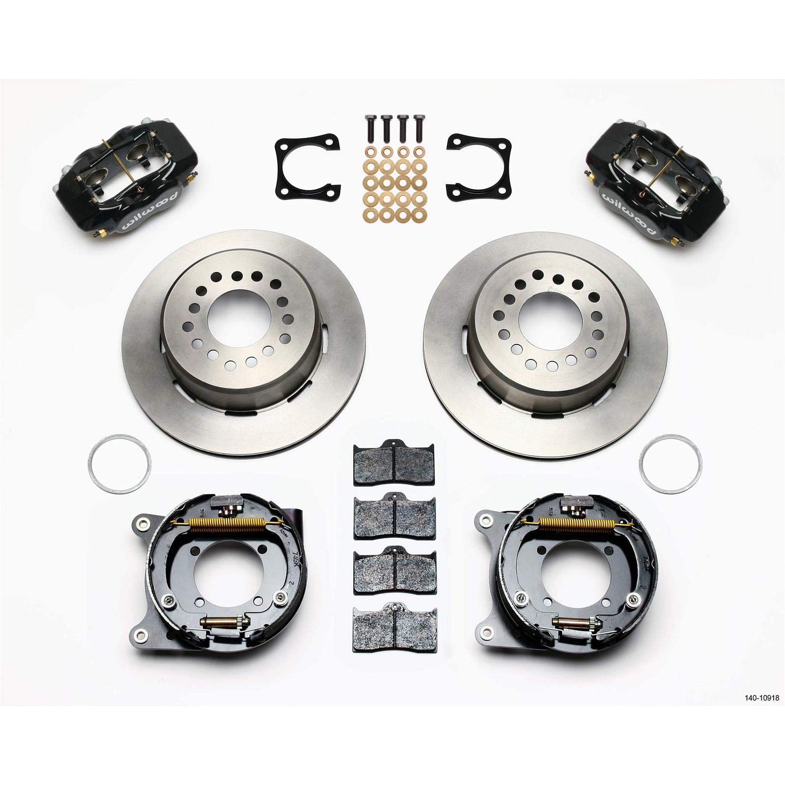P/S Park Brake Kit, FDLI Drilled, Red