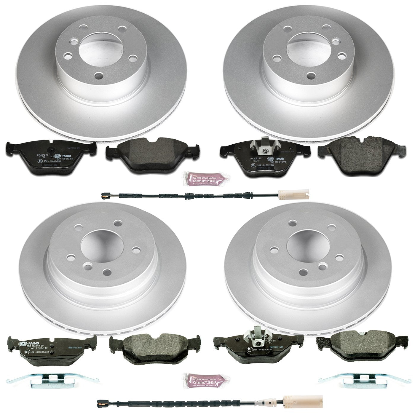 Euro-Stop Power Stop ESK6071 Brake Kit Front and Rear