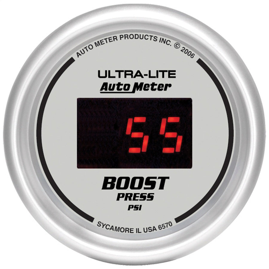 Auto Meter 6570 Digital Ultra-Lite 2-1/16" 22037 PSI Boost Gauge