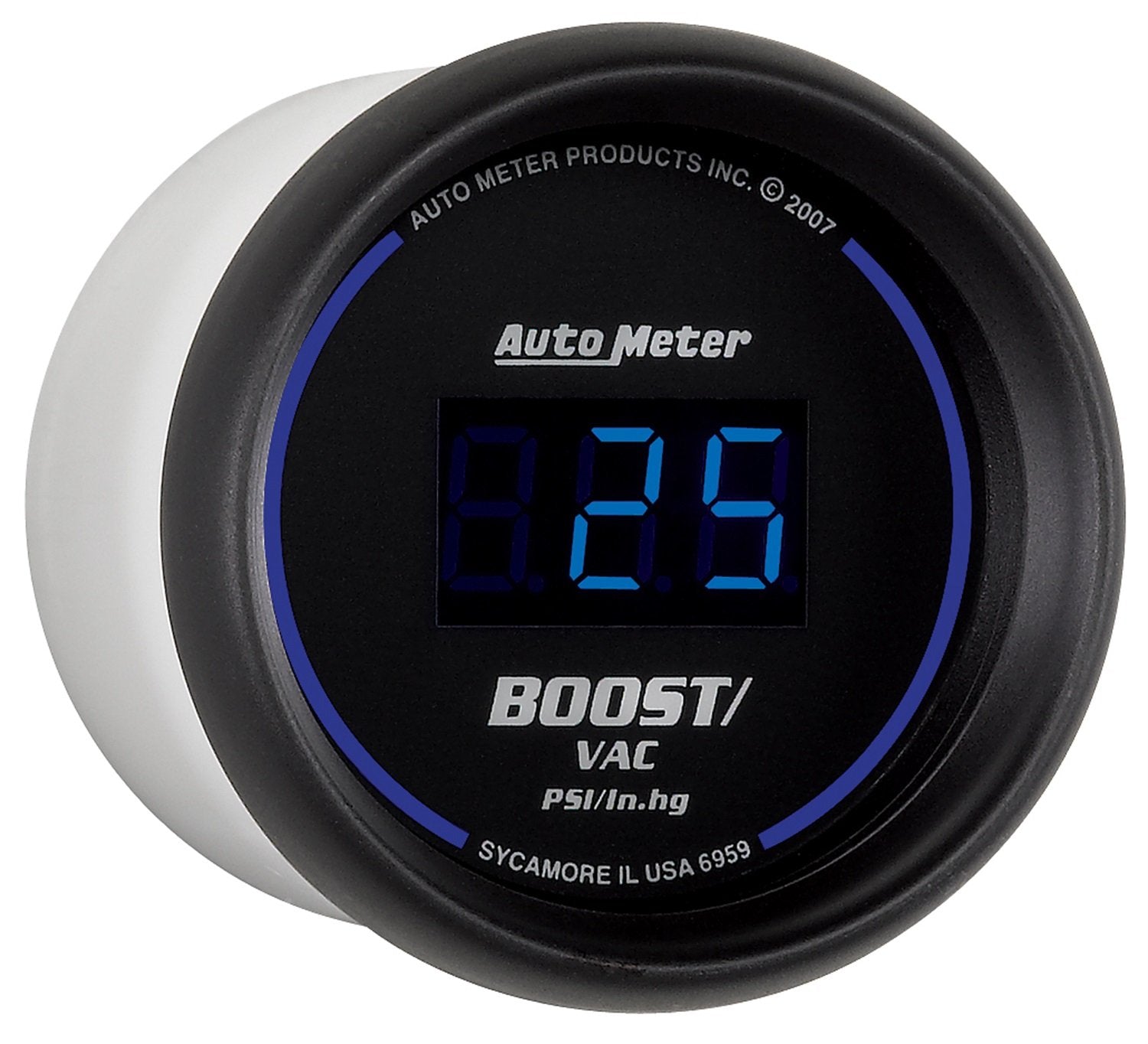 Cobalt Auto Meter 6959 Digital 2-1/16" 30 In Hg.-Vac./30 PSI Vacuum/Boost Gauge