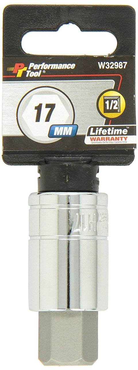 1/2 Drive Performance Tool W32987 17mm Hex Bit Socket, 1 Pack