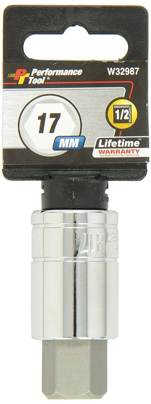 1/2 Drive Performance Tool W32987 17mm Hex Bit Socket, 1 Pack