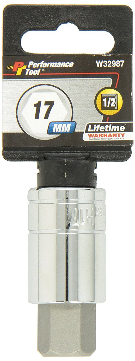 1/2 Drive Performance Tool W32987 17mm Hex Bit Socket, 1 Pack