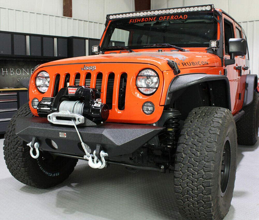 Manowar FISHBONE JK Front Winch Bumper