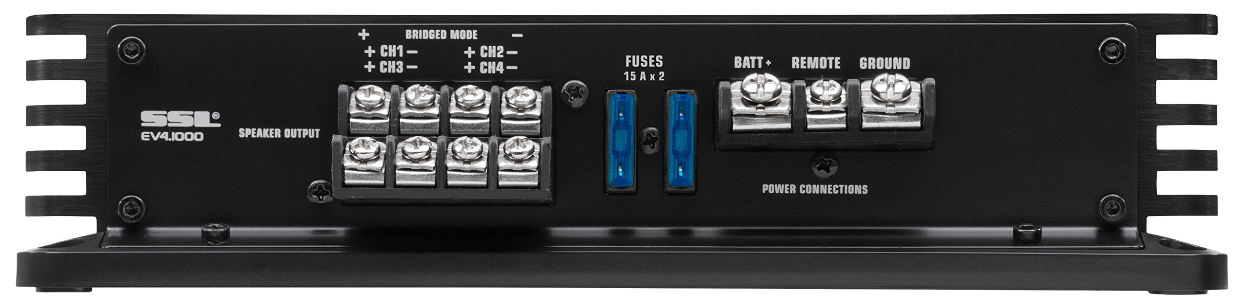 Sound Storm Laboratories 4 Channel Car Audio Amplifier EV4.1000 - 1000 High Output, High/Low Level Inputs, Hook Up to Subwoofer for Bass