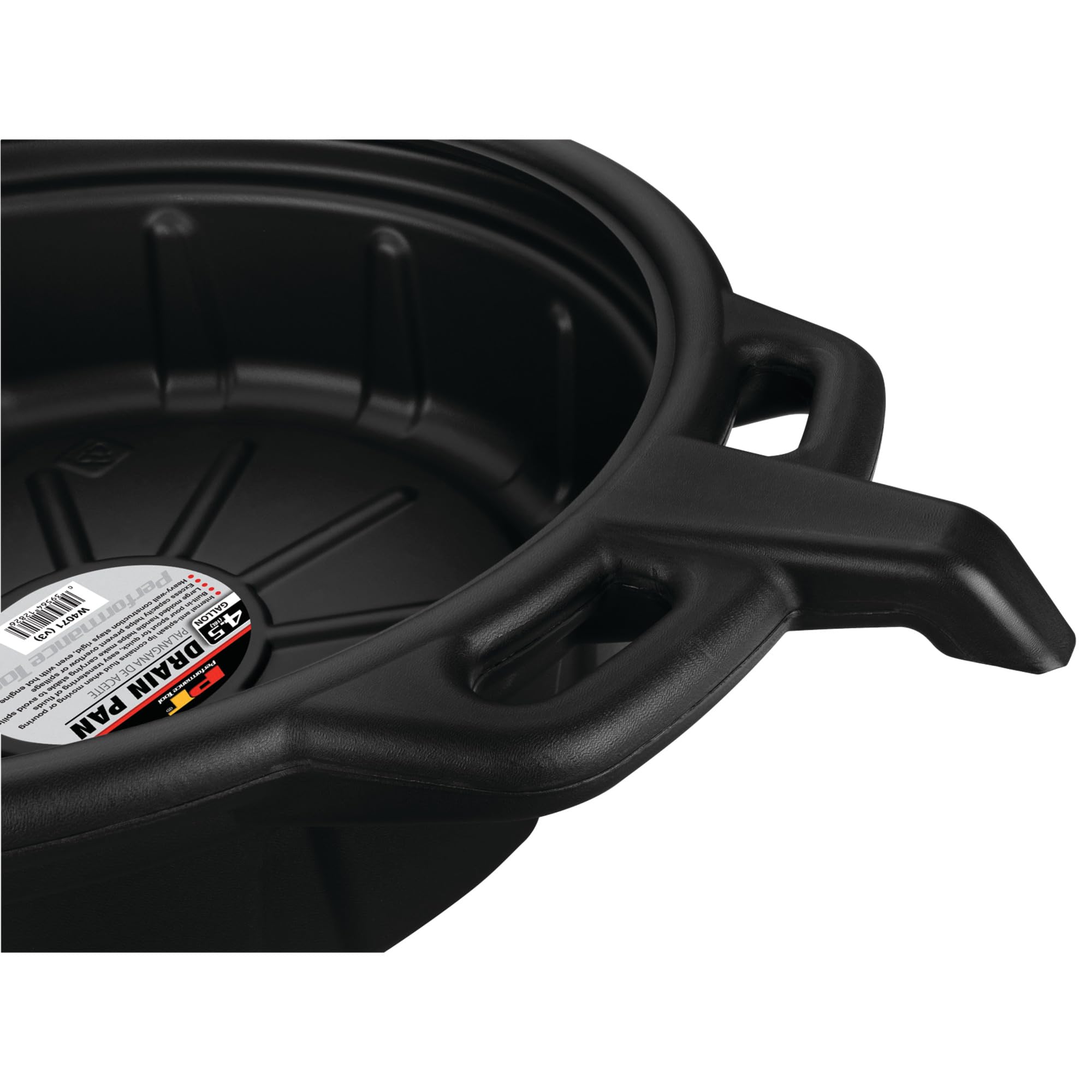 W4071 Performance Tool Black Oil Drain Pan (4.5 gallon)
