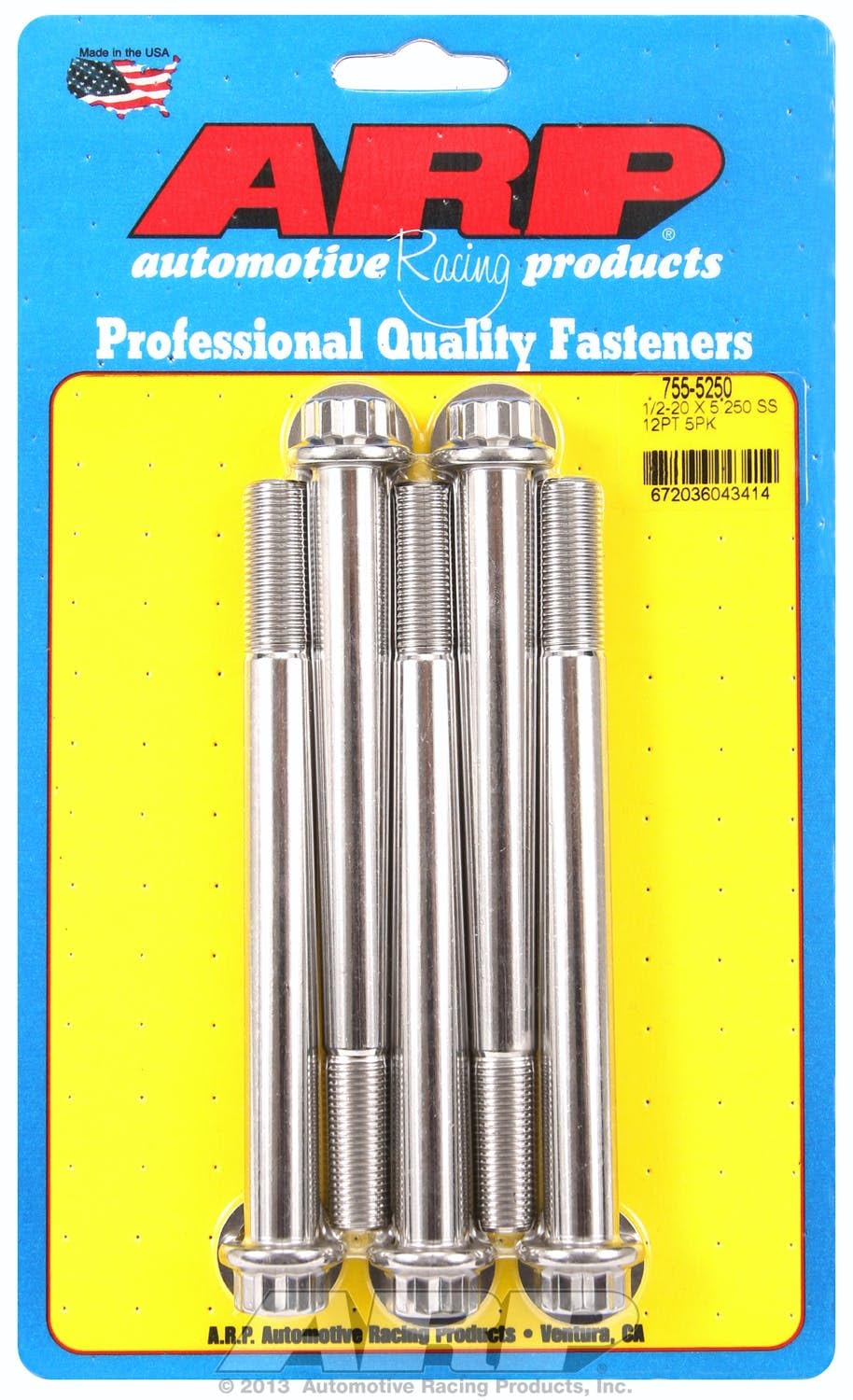 Bolt, ARP (755-5250) Stainless Steel