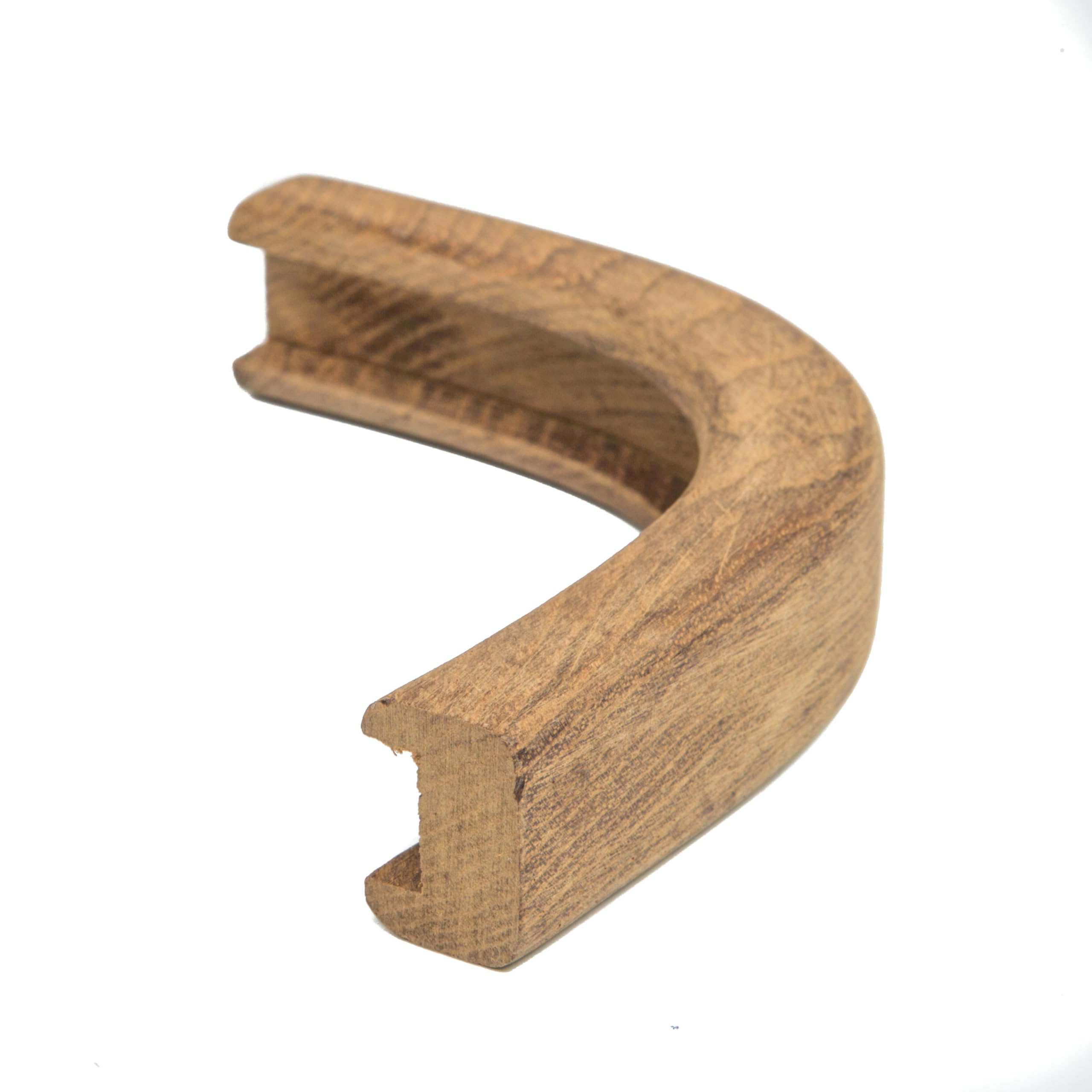 Outside Corner Track Whitecap Teak Bulkhead Molding, 1/2"