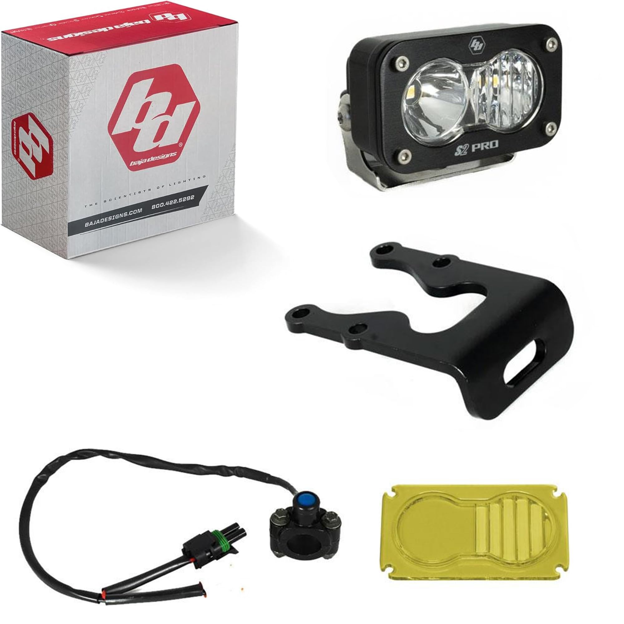 Baja Designs S2 Pro Headlight Kit for Light Bee X Sur-Ron and MX3/MX4 Talaria (Driving Combo; Clear)