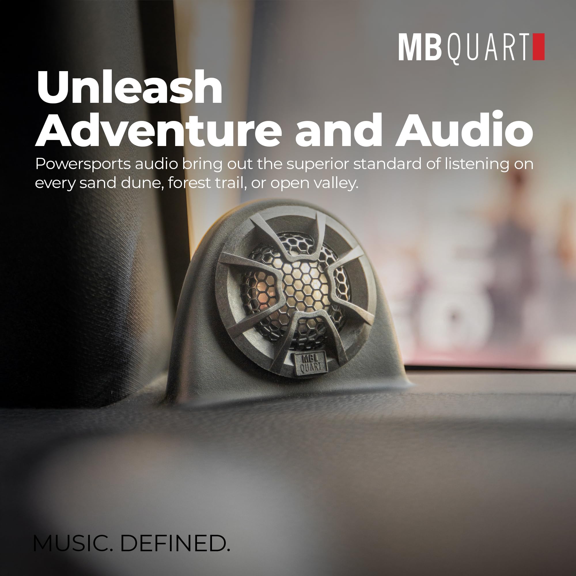 Tuned Audio Package MB Quart 6.5" Convertible Speakers for Jeep Wrangler (07-18), Front and Rear Speaker Upgrades with Titanium Dome Tweeters