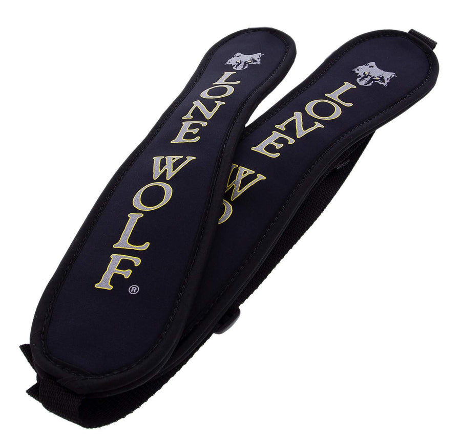 Black Lone Wolf Neoprene Padded Backpack Straps for Hunting Tree Stand Accessories