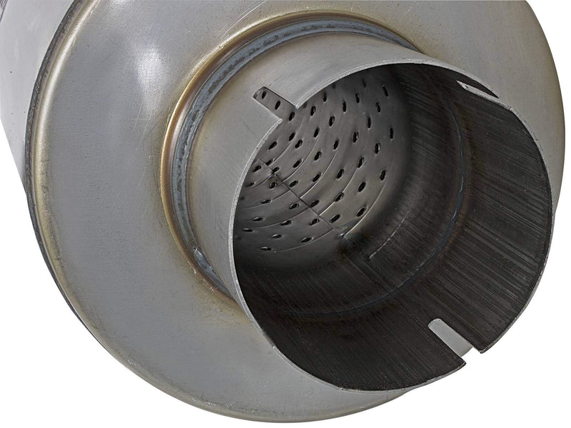 MACH Force-Xp Muffler AFE Filters 49M00024 409 Stainless Steel 3.5 in. Inlet/Center Outlet 24 in. Body/Round 7 in. Body Diameter