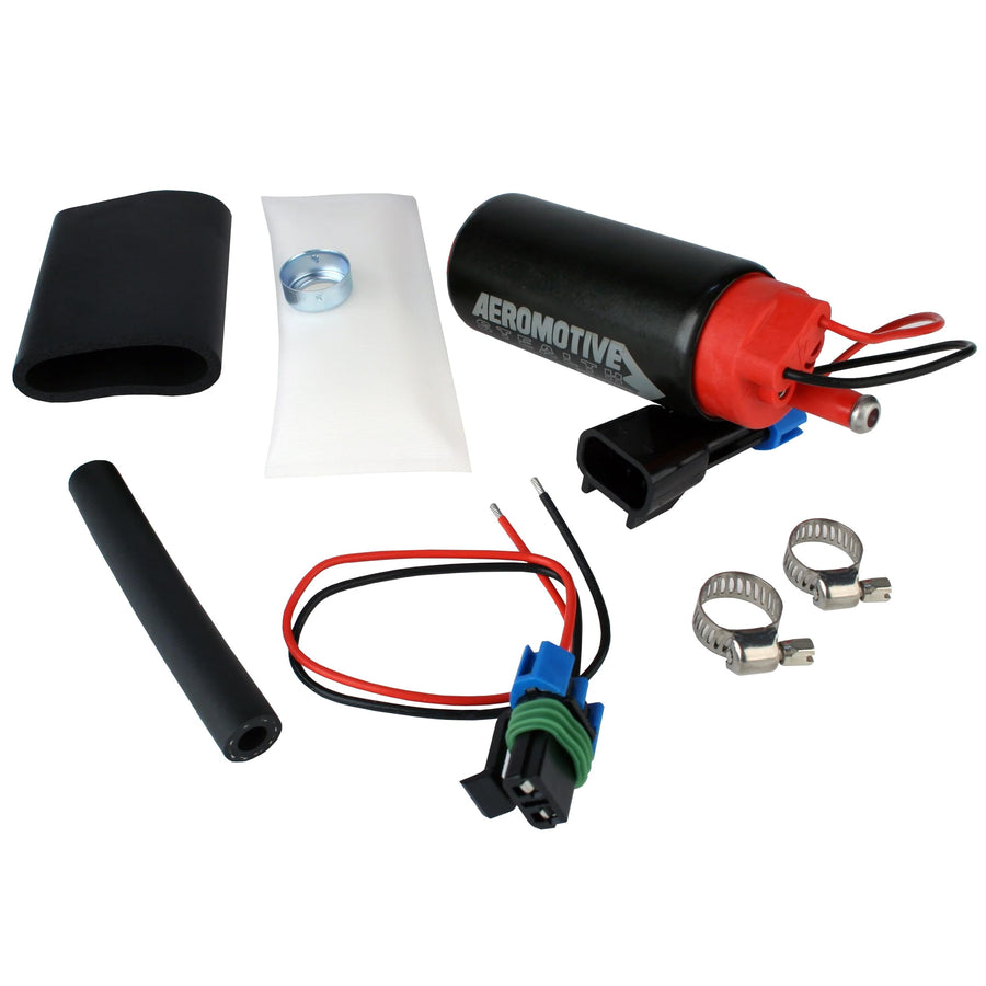 340 Series Aeromotive Stealth Intank Fuel Pump, High Horsepower, 12V Electric, EFI and Carbureted Engines, Gas or E85 Fuel Type, Center Inlet