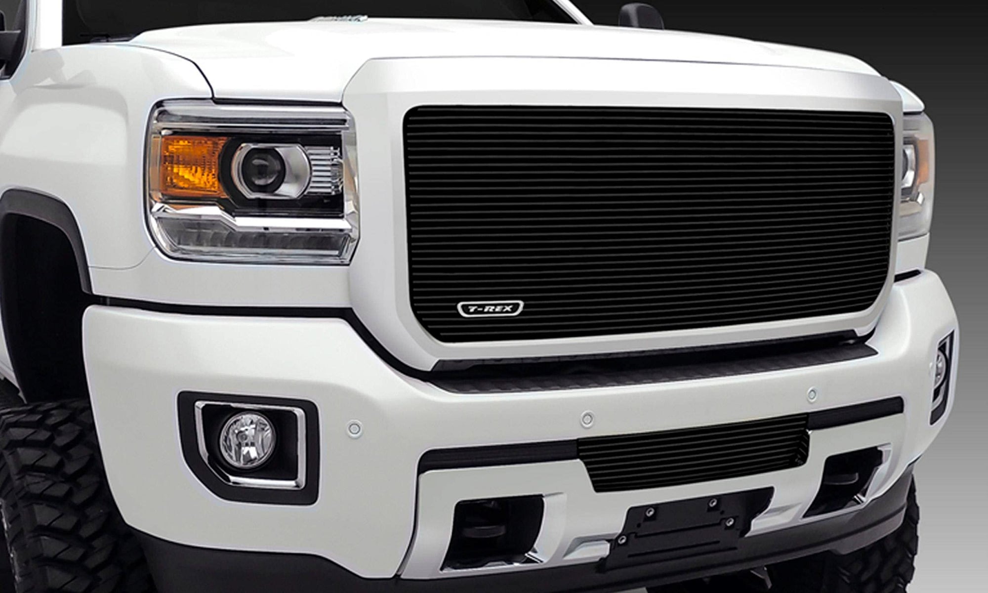 2015-2019 Sierra HD T-Rex Grilles Billet Grille, Black, 1 Pc, Insert - PN #20211B