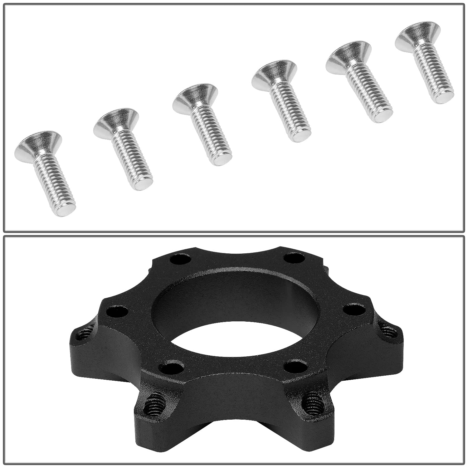 Black NRG Innovations SRK-LOTH-BK Gaming Steering Wheel Hub Adapter Compatible with Logitech G923 G29 G920 G27, 6 X 70mm Bolt Pattern