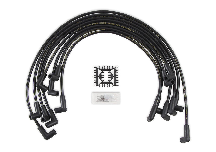 Super Stock ACCEL 5048K Spark Plug Wire Set - 90 Degree Boot - Black
