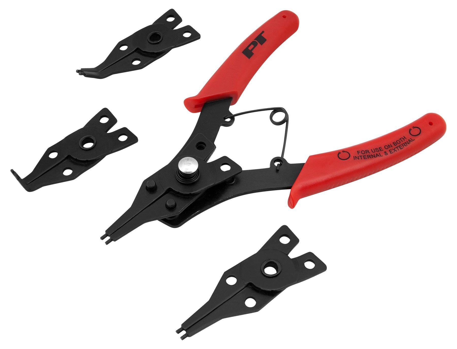 W1159 Performance Tool 5-Piece Interchangeable Jaw Snap Ring Plier Set, Straight, 45 degree & 90 Degree