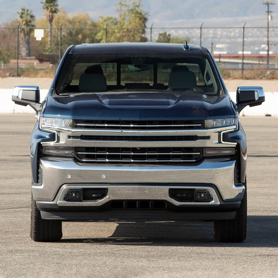 Black LED Fog Lights SPEC-D TUNING with Universal Wiring and Switch Compatible with 2019-2022 Chevrolet Silverado 1500, 2020-2022 Silverado 2500HD/3500HD