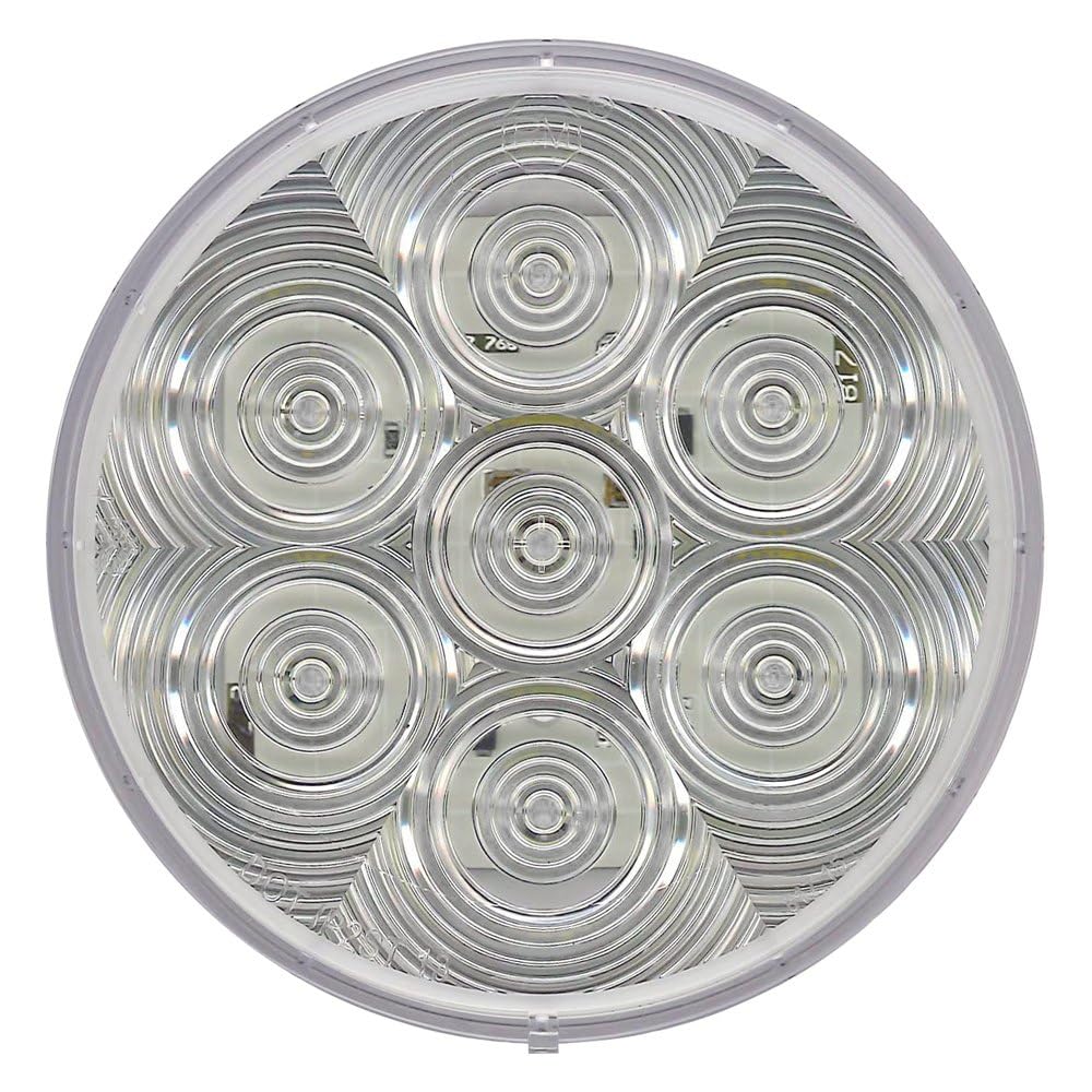 4" Peterson Manufacturing Back-Up Light LED (B/Up Light Round Amp Groom Mount), 1 Pack 817C-7