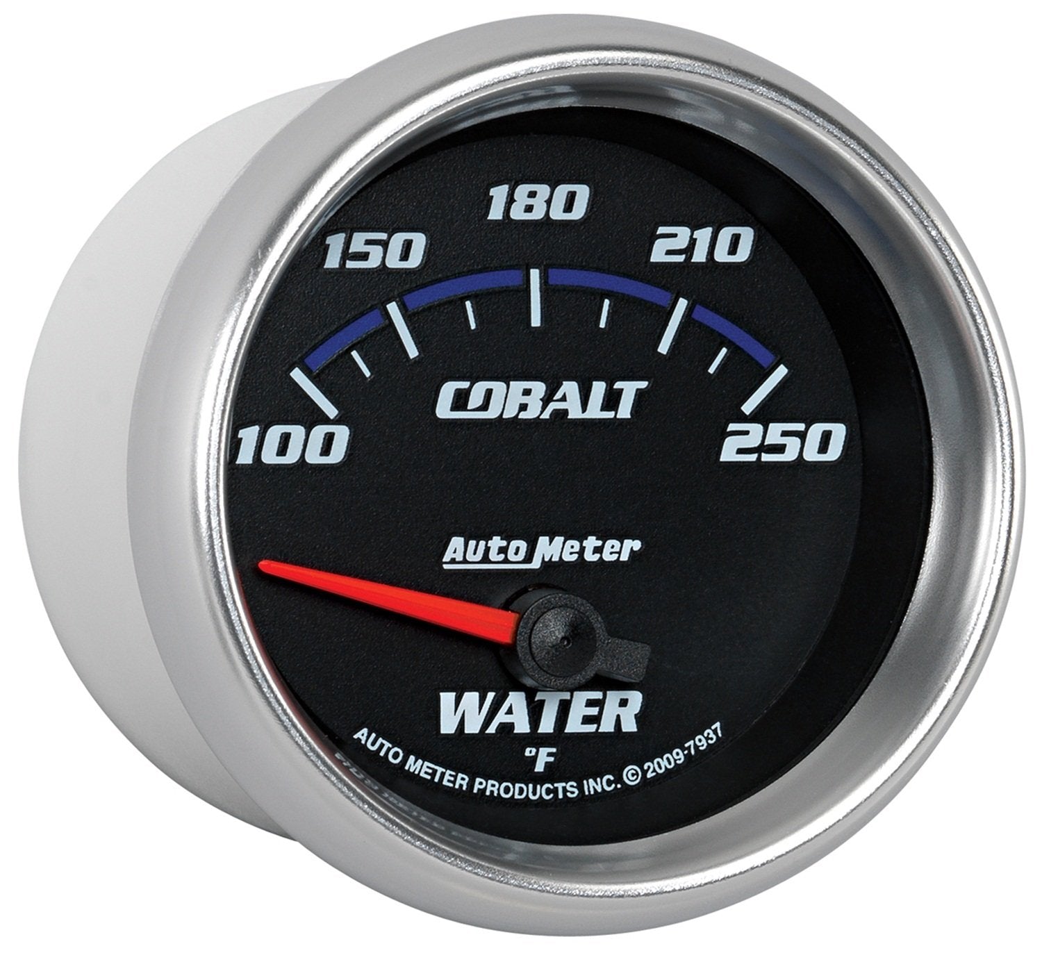 Auto Meter Cobalt 2-5/8" 100-250 Degree F Short Sweep Electric Water Temperature Gauge 7937
