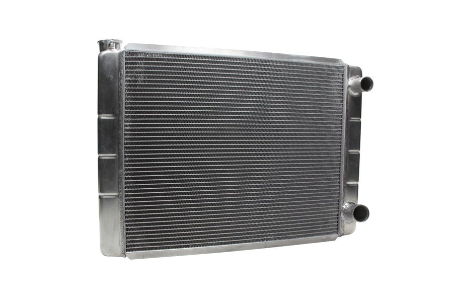 Northern Radiator 28 W x 19 H x 3 1/8 D, Passenger Side Inlet, Dual Pass, Passenger Side Outlet, Aluminum, Natural, GM, Each