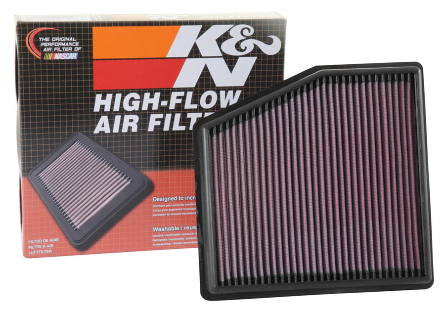 K&N Original High-Flow Lifetime Engine Air Filter: Increase Power: Premium, Washable: Compatible with 2017-2025 Chrysler: Grand Caravan, Pacifica, Voyger, 33-5061