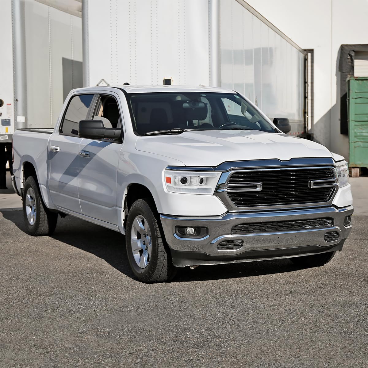 Special Edition SPEC-D TUNING Arctic White Projector Headlights w/Sequential LED Tube Signal and Startup Animation Compatible with 2019-2024 Ram 1500, Left + Right Pair Headlamps Assembly