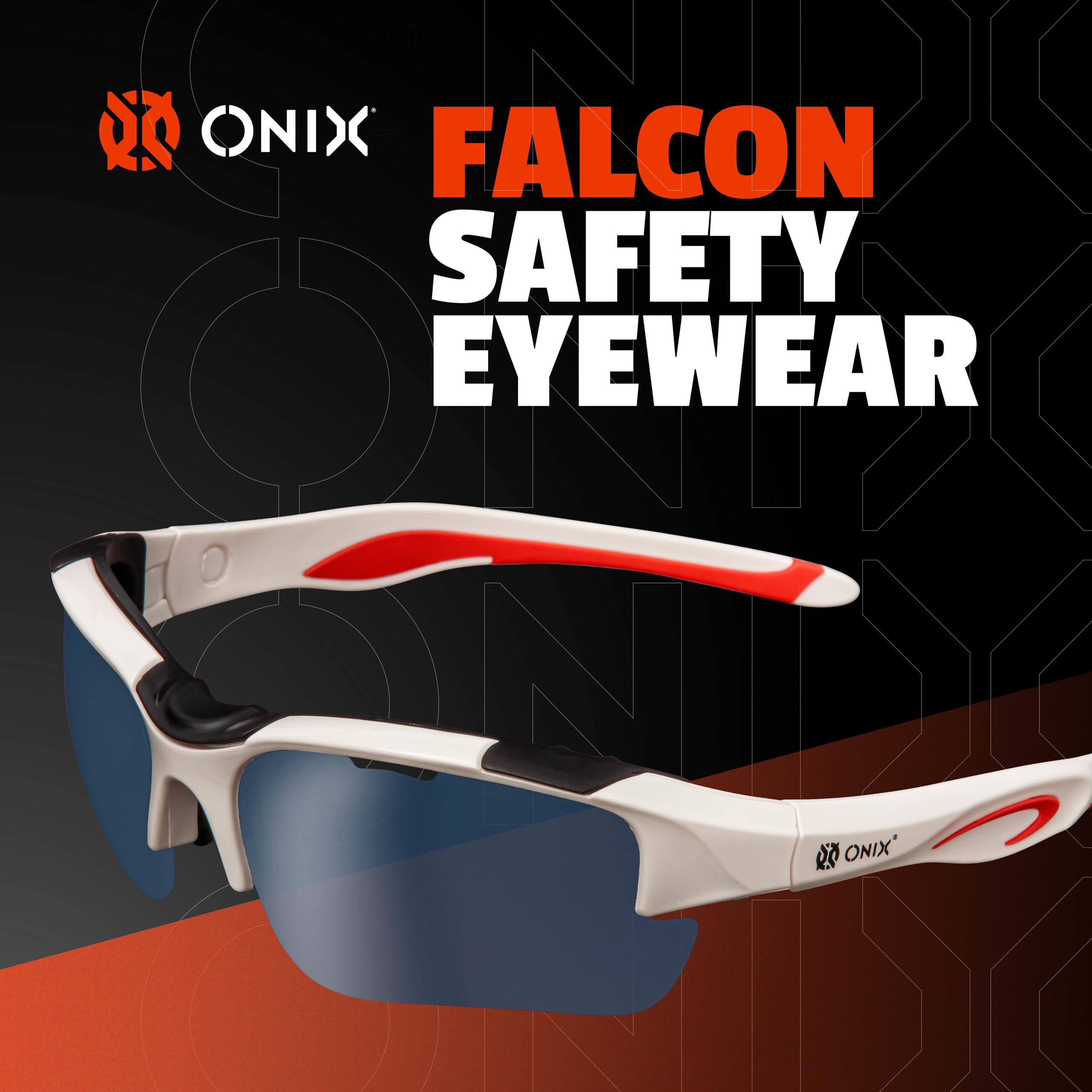 Falcon ONIX Eyewear Pickleball Sun Protection Non-Slip Nose Piece Modern and Lightweight Secure Design