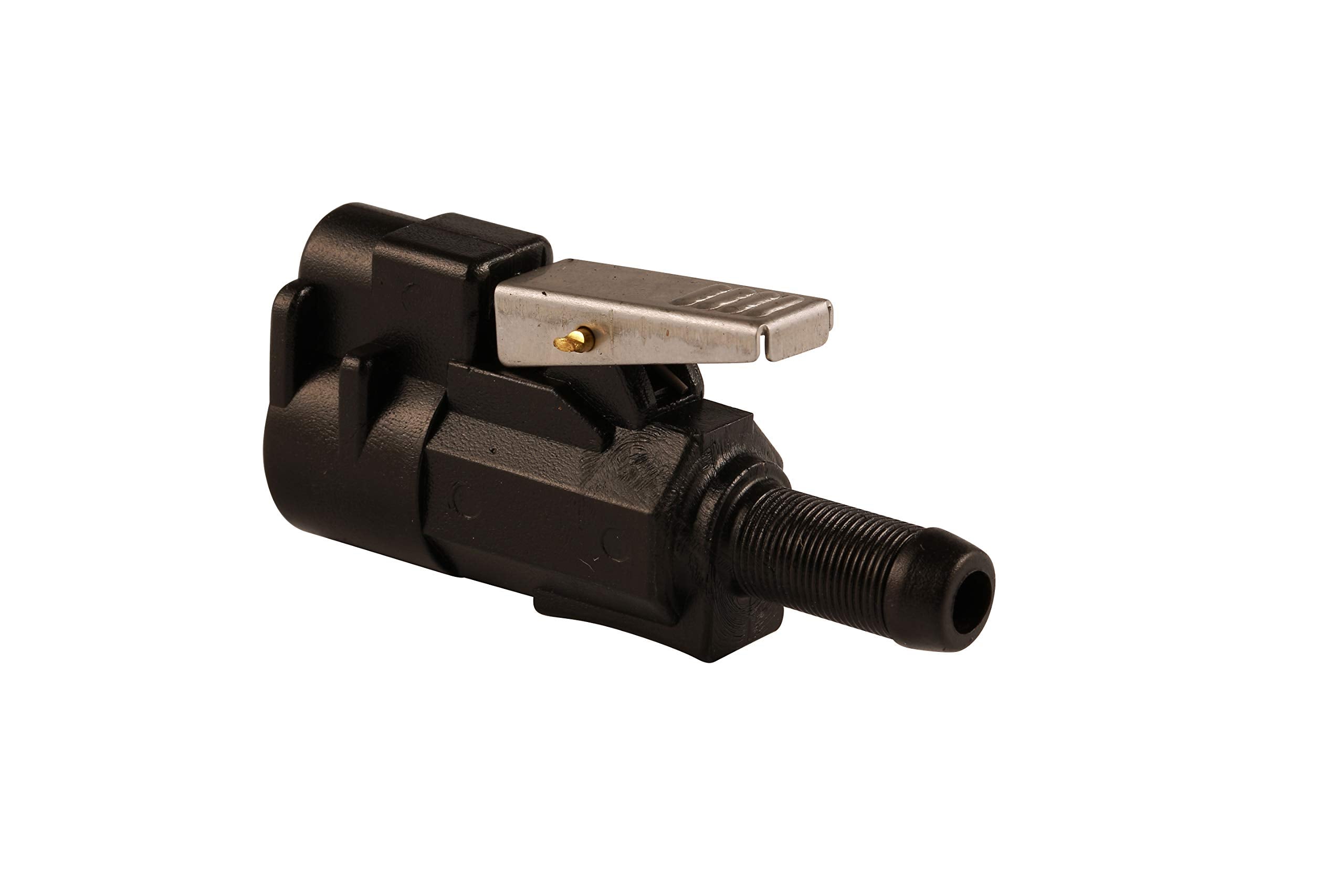 Marine Fuel Tank Fitting Attwood 8890LP6, 3/8-Inch Barb Hose Female Tank Fitting for Mercury/Mariner Engines, Black Acetal