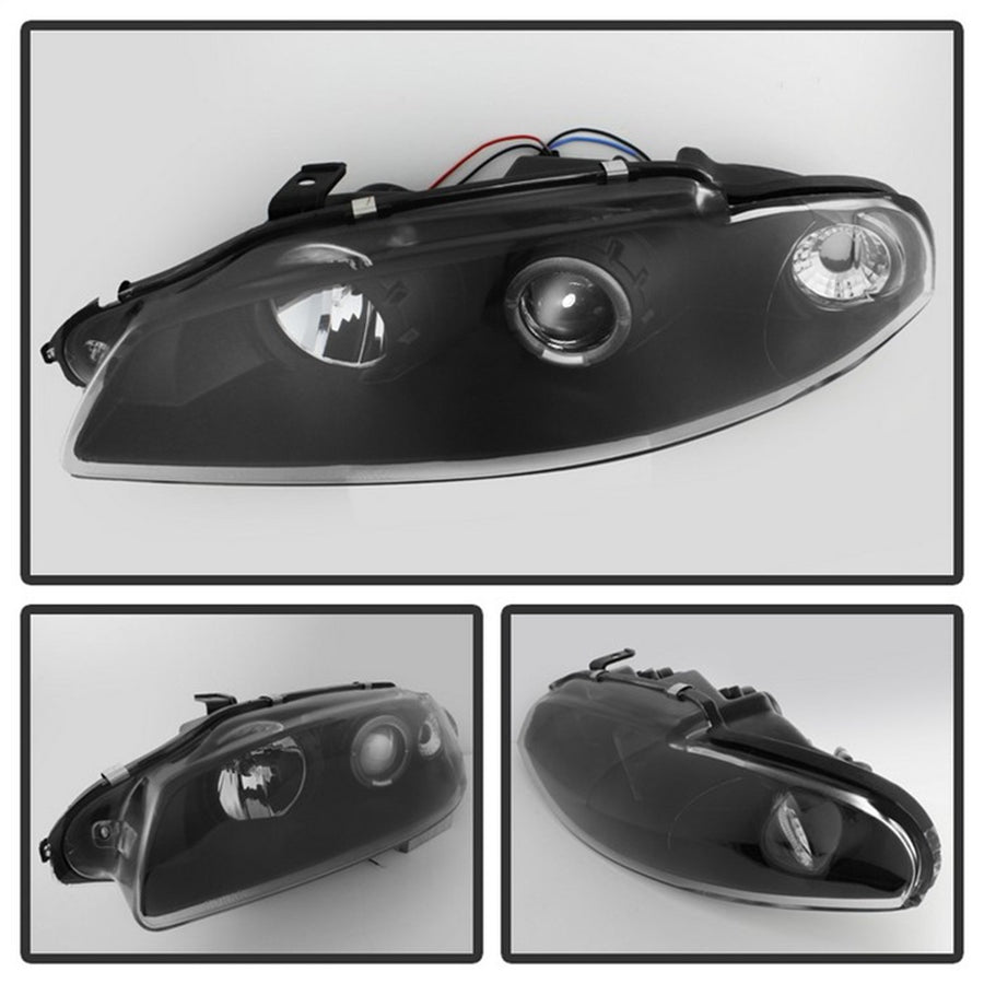 Auto Spyder 5011473 LED Halo Projector Headlights Black/Clear