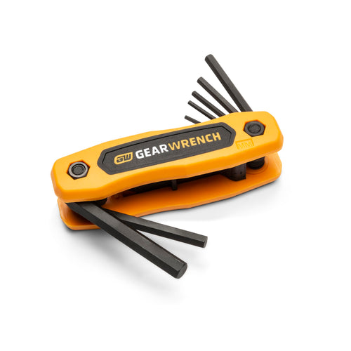 8 Piece GEARWRENCH Metric Folding Hex Key Set - 83506