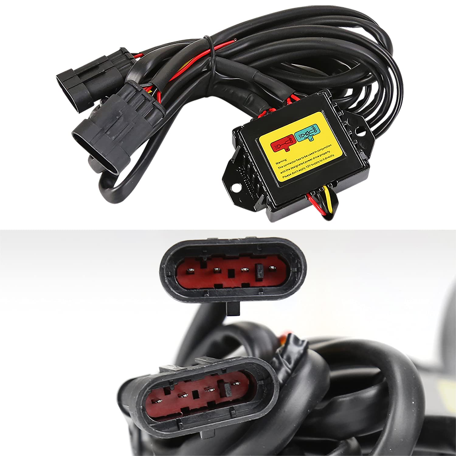 LED Fog Lights Spec-D Tuning Clear Lens + Built-In LED Bulbs Included Compatible with Toyota Tundra 2014-2020 L+R Pair Assembly