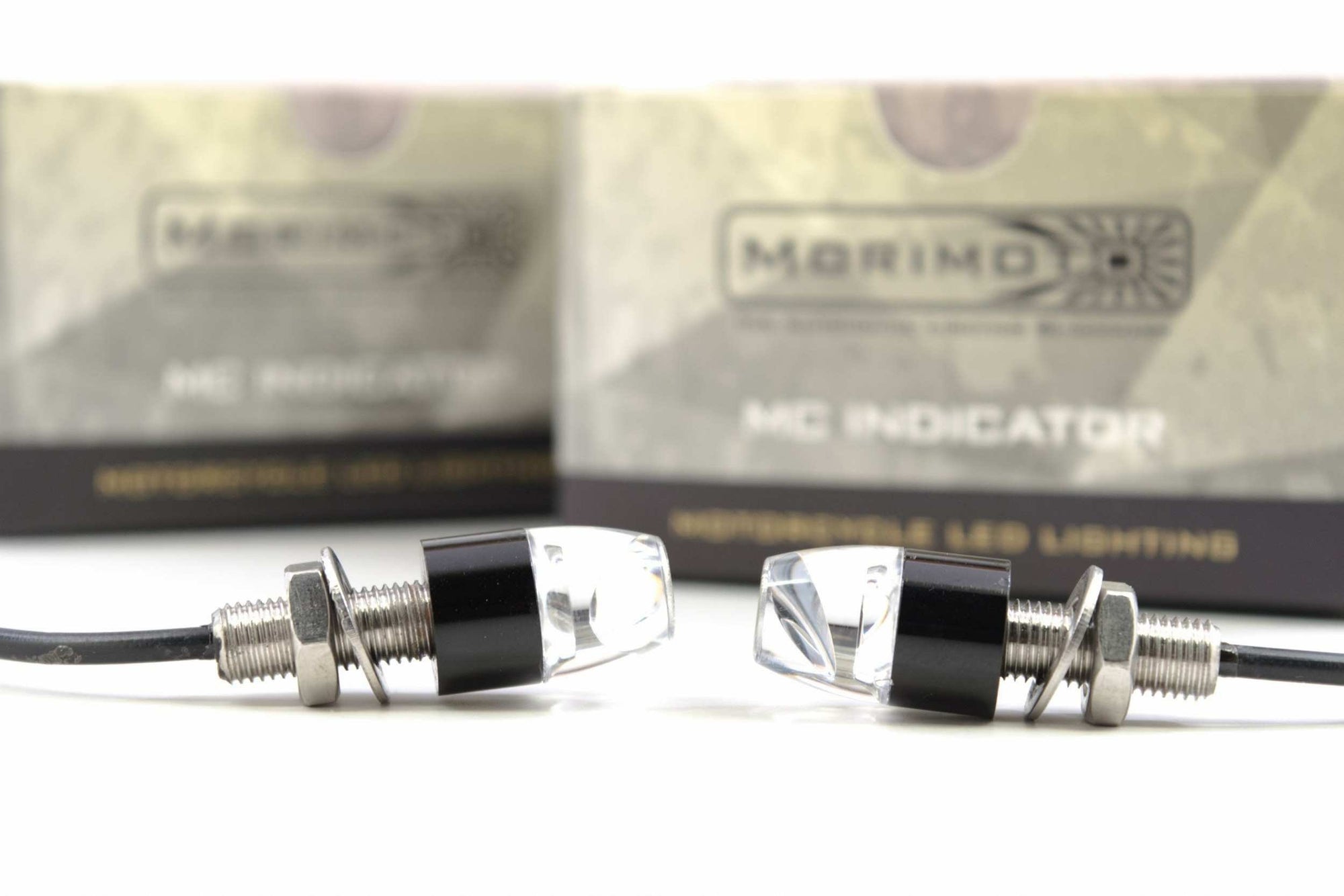 Morimoto LED-MC-PIN Black MC Mini Pin-Type Indicators (Pair), 2 Pack