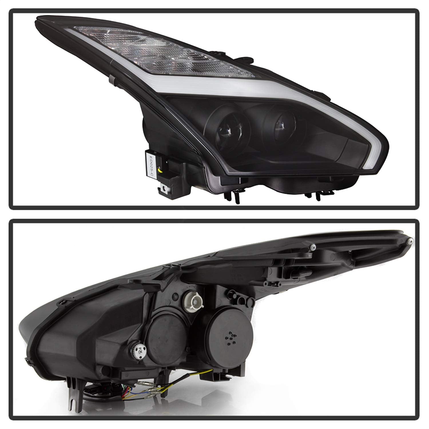 Nissan GTR 09-14 Spyder 5085696 Projector Headlights - Black