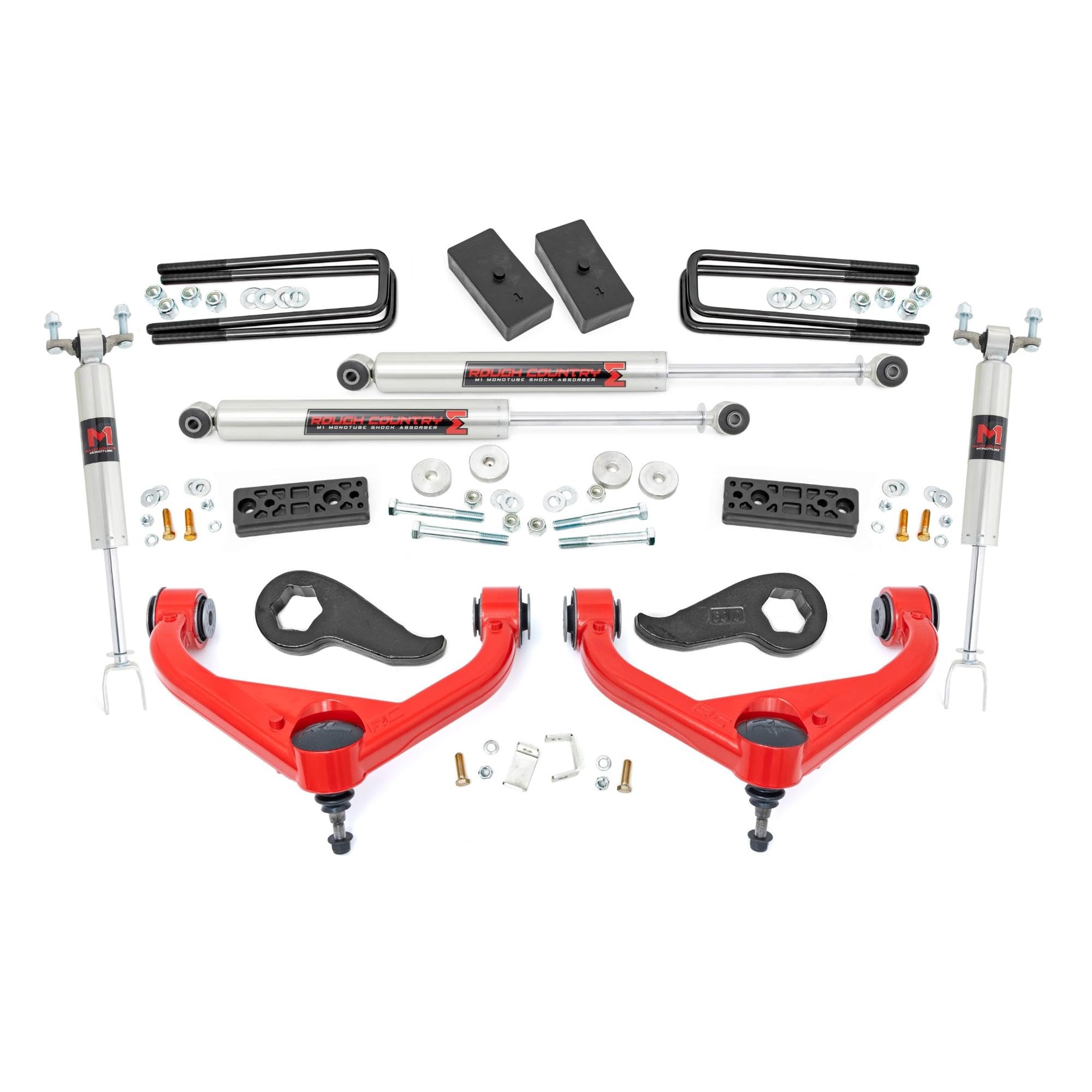 3" Lift Kit Rough Country for 20-24 Chevy Silverado/GMC Sierra 2500 HD- 95840RED