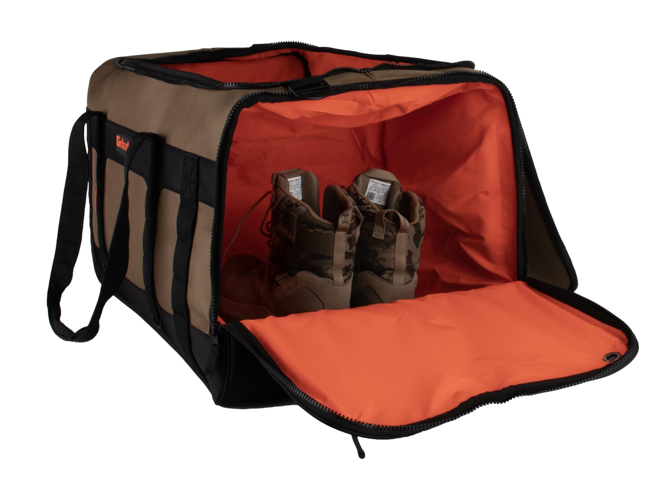 Duffle Grizzly 100 | Heavy-Duty Construction | Water Resistant Base | 100L Capacity | Large Storage Pocket | Tan