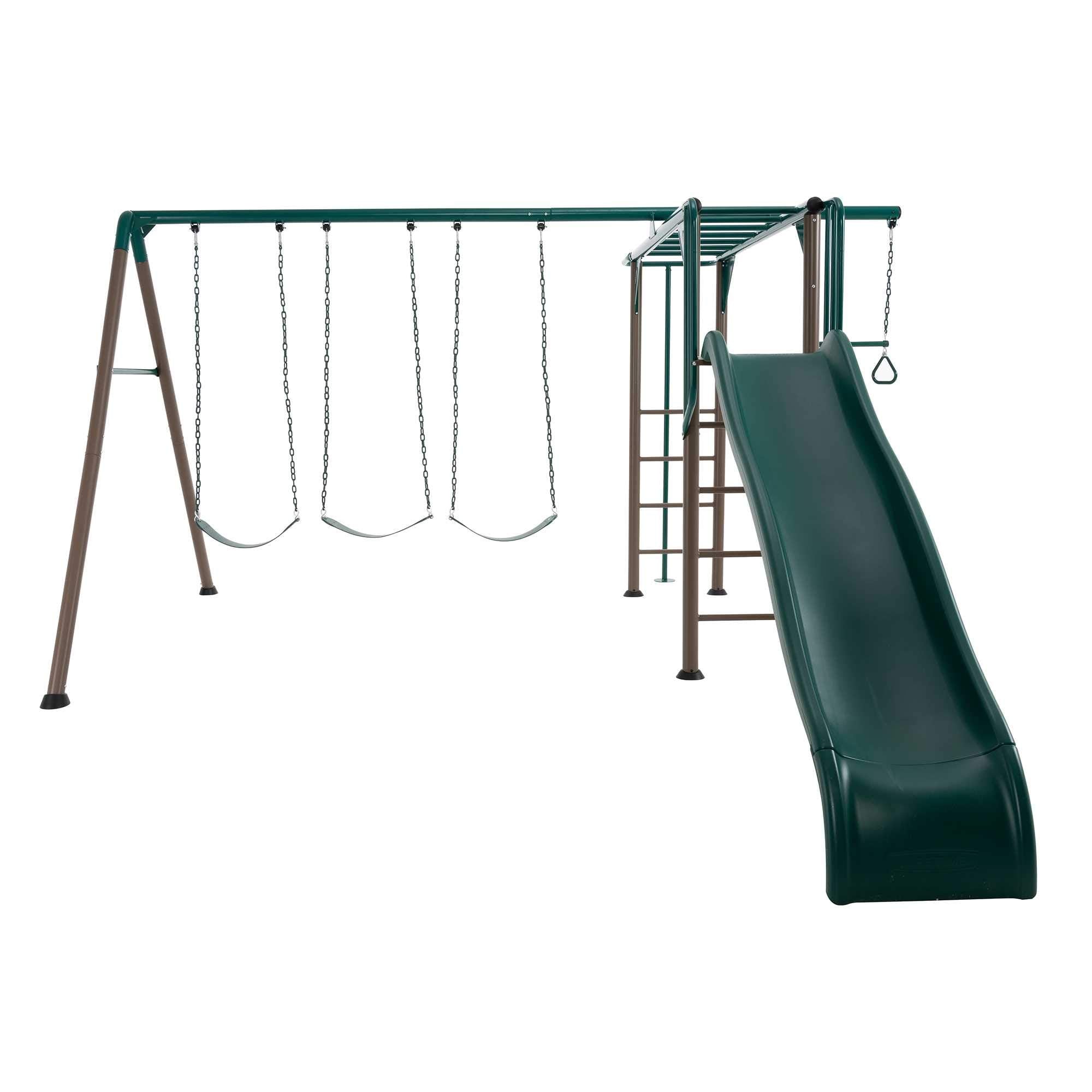 Monkey Bar Adventure Swing Set Lifetime 91028, Earthtone