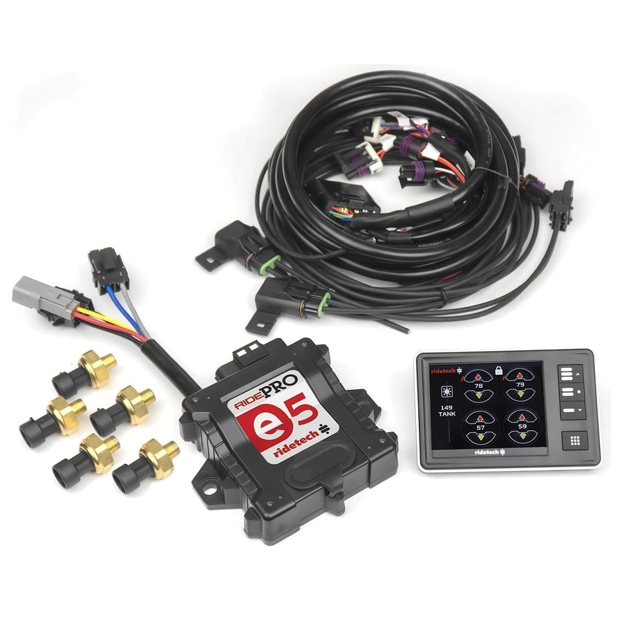 RidePro E5 Air Ride Suspension Universal Control/Management System | Ridetech 30518000 | No Tank | No Compressor Kit