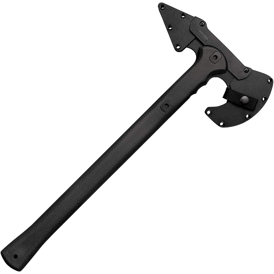 Cold Steel Tomahawk Drop Forged Survival Hatchet - Great for Camping, Survival, Outdoors and Chopping Wood, Trench Hawk - Black, One Size