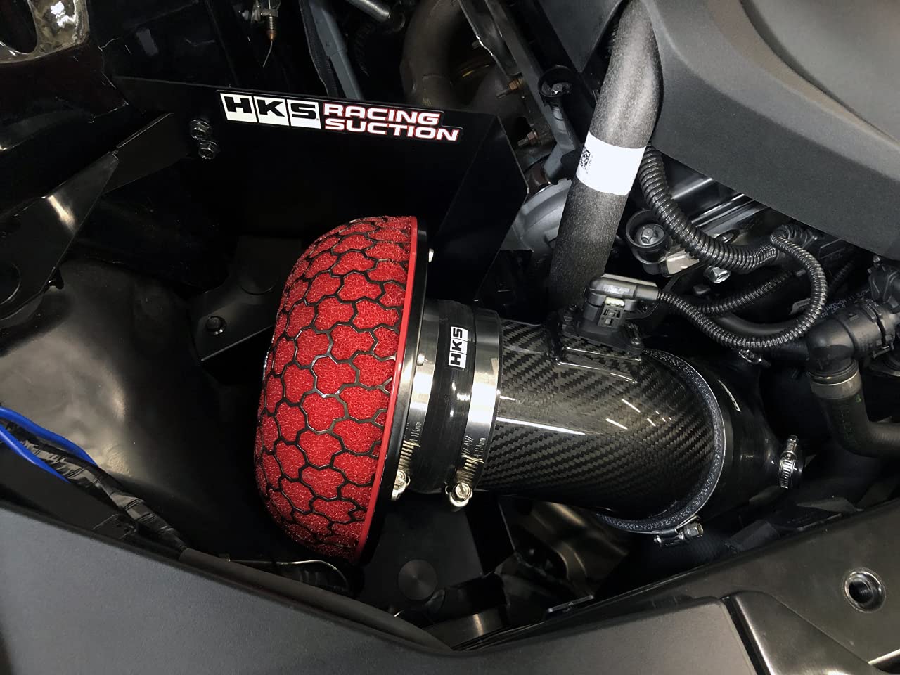 HKS Cold Air Intake Dry Carbon Racing Full Suction Kit Compatible with 2020 Toyota Supra GR