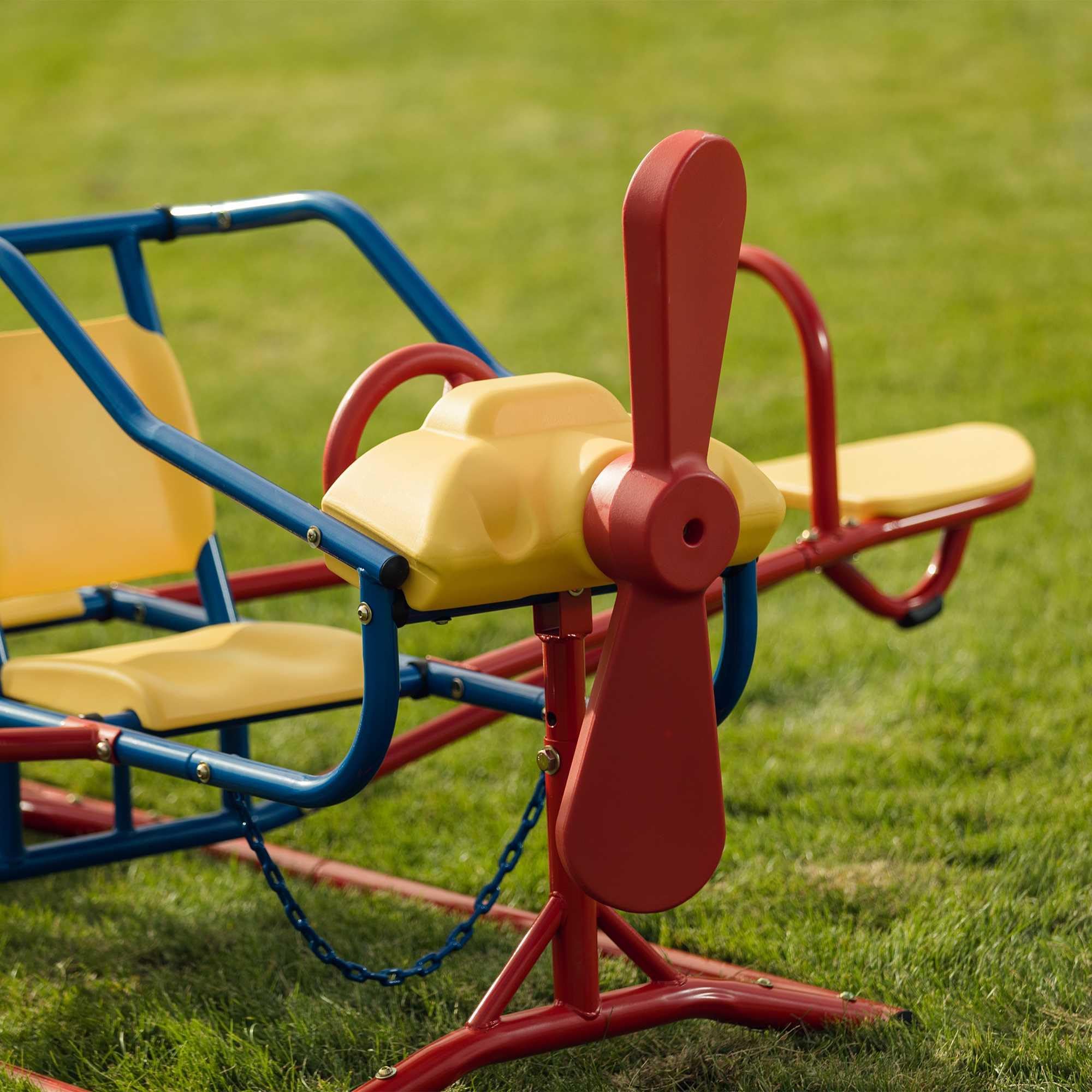 Ace Flyer Lifetime Airplane Teeter Totter - Primary Colors (151110)