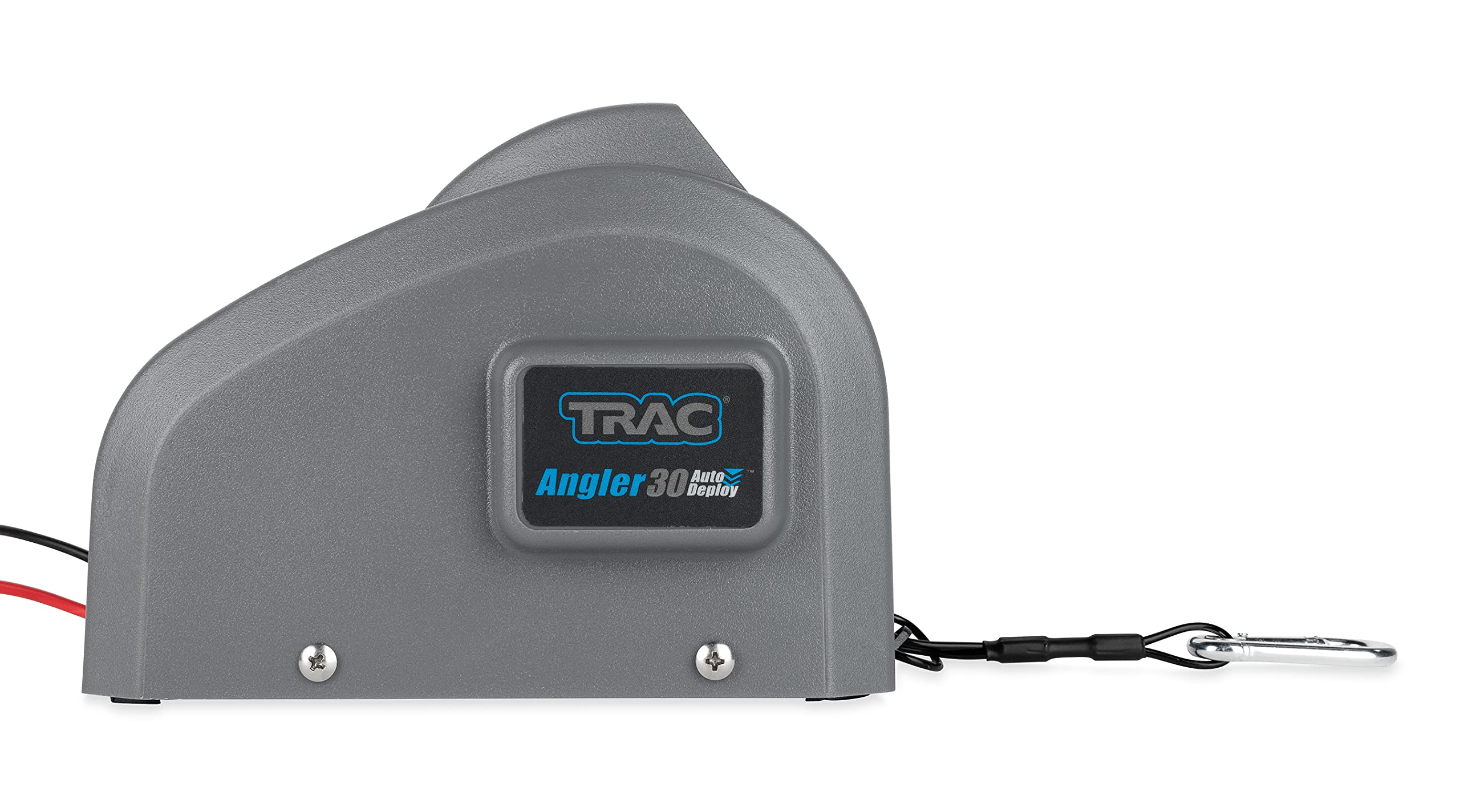 Angler 30 TRAC-Outdoor Products AutoDeploy-G3 Electric Anchor Winch - Anchors Up to 30 lb. - Includes 100-feet of Pre-Wound Anchor Rope with Use (69004), Gray, Normal