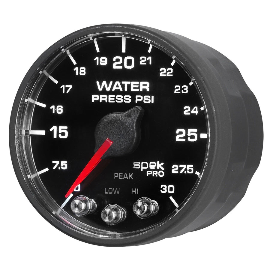 Gauge AutoMeter P550328-N1 Water Press (Spek-Pro - Nascar 2-1/16" Water Press, 0-30 Psi, BFB, Spek, Nl)