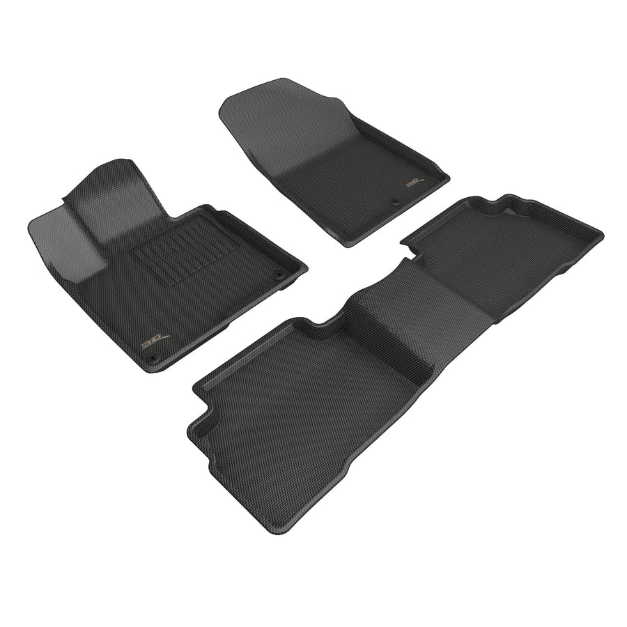 Kagu Floor Mat 3D MAXpider Custom Fit (Black) Compatible with Kia Sportage Hybrid 2023-2026 - Full Set
