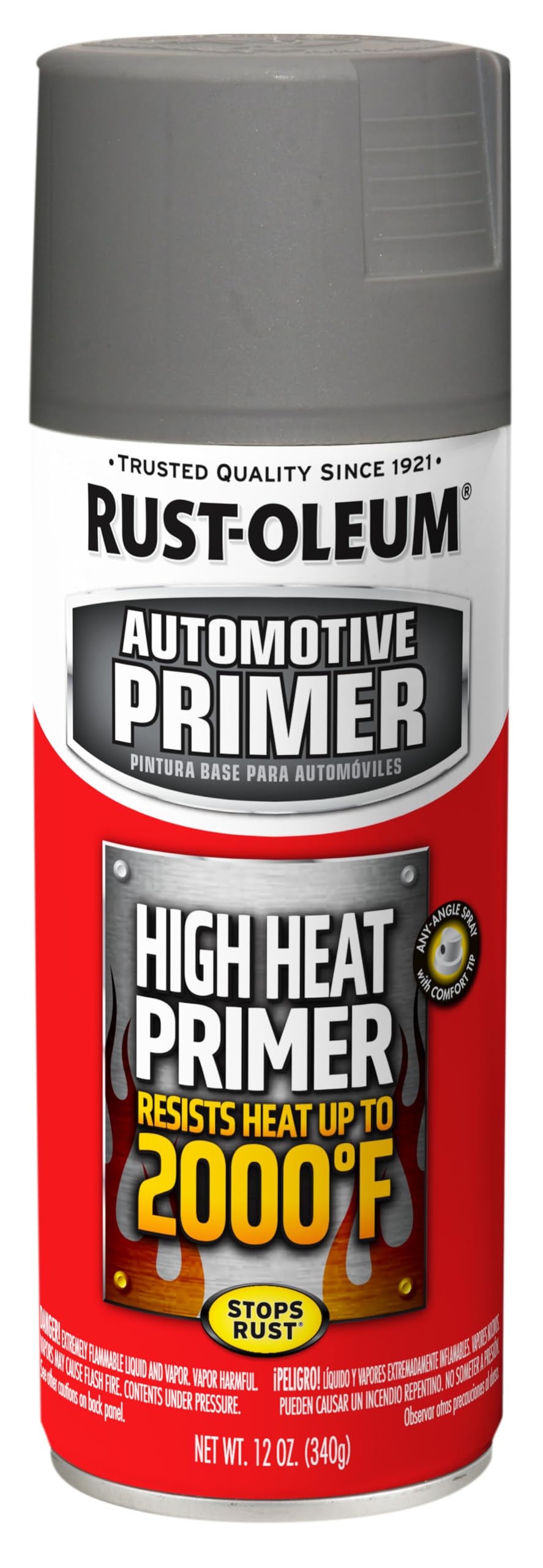 Rust-Oleum 12-Ounce Automotive High Heat Primer Spray Paint, Gray 249340