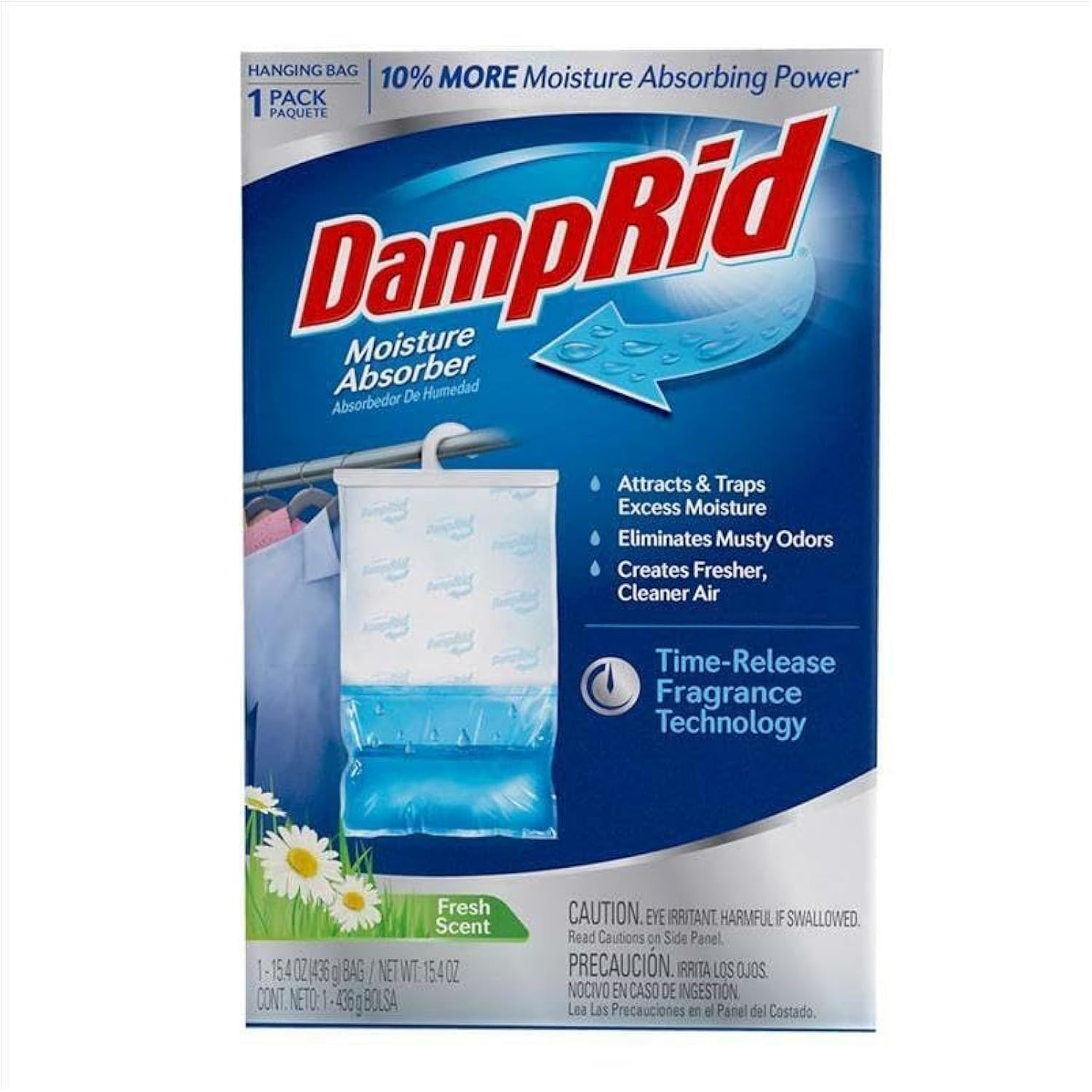 Hanging DampRid Moisture Absorber Fresh Scent 14 oz (Pack of 6)