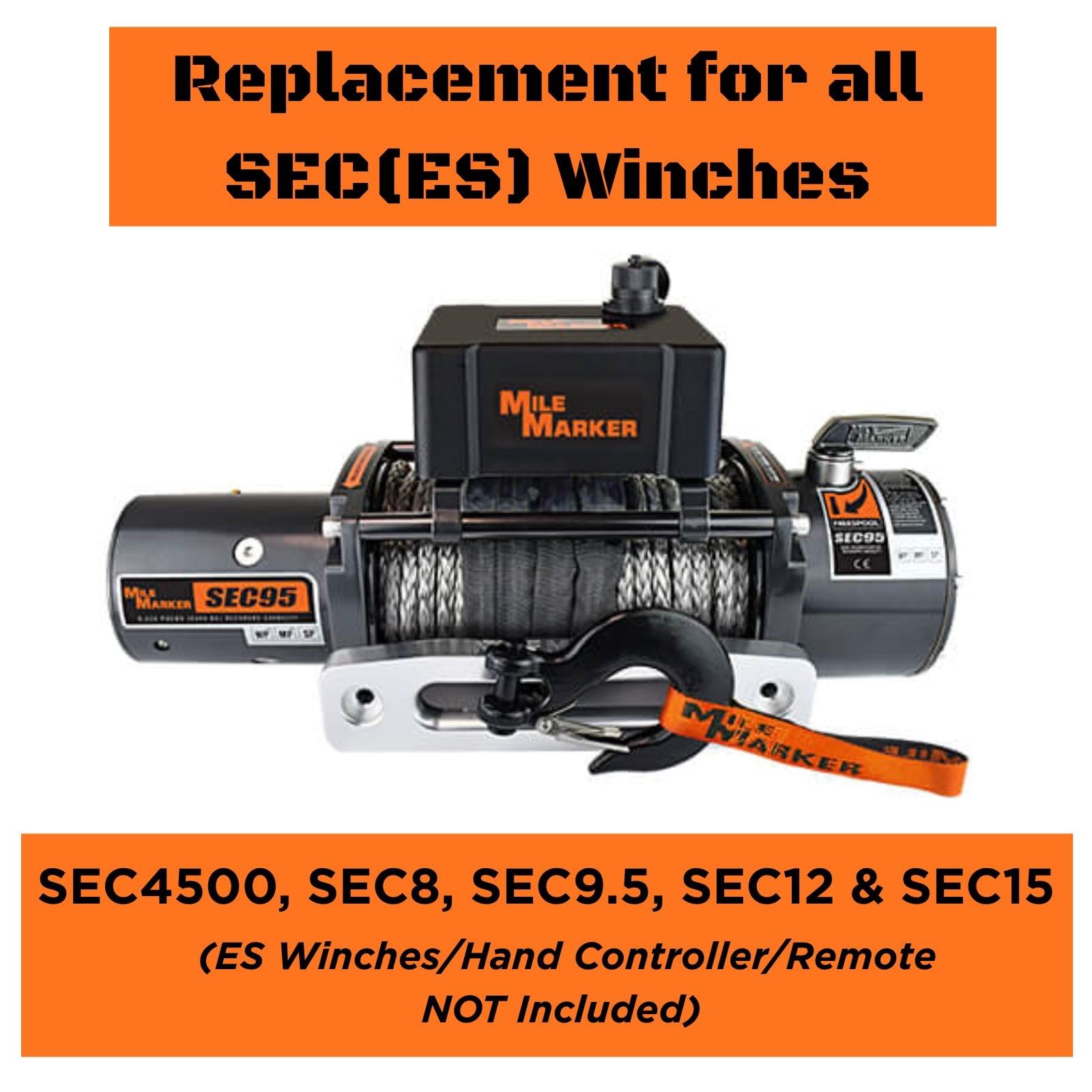 Mile Marker Solenoid Kit 77-50141W-31 for ES Winches - Easy to Install, Restore to Full Functionality, Compatible with 4-pin Hand Controller & 7076 Wireless Remote